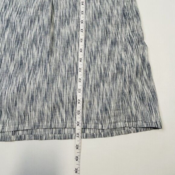 Soft Joie Tunic Womens Small Blue White Printed V-Neck Blouse Top 100% Cotton - Picture 7 of 8